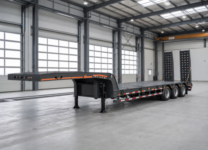 FUWA 3-Axle Lowbed Semi-remorques spéciales
